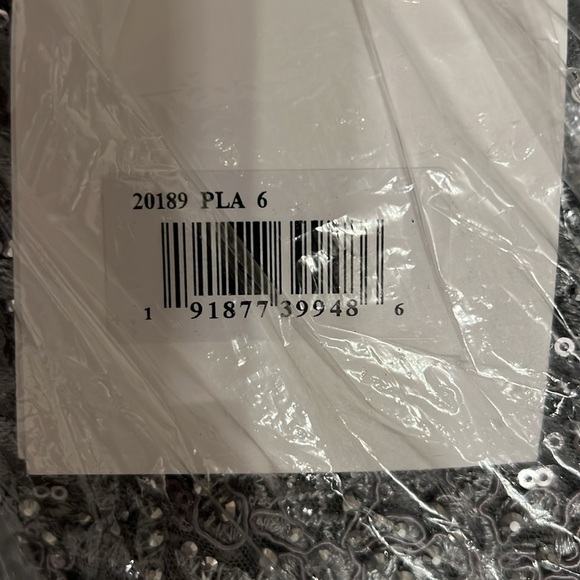 Mac Duggal 20189 NWT EMBELLISHED ILLUSION LONG SLEEVE WRAP OVER A LINE GOWN - Picture 16 of 16